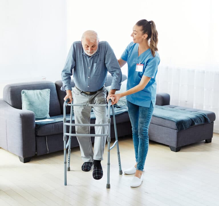 Home care helps seniors age in place safely with mobility support and daily care.